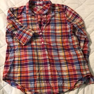 J Crew plaid shirt
